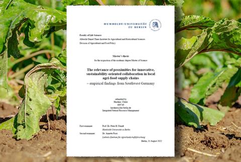 Titelseite der Masterarbeit 